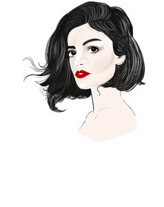 Girl hairstyle Free illustrations