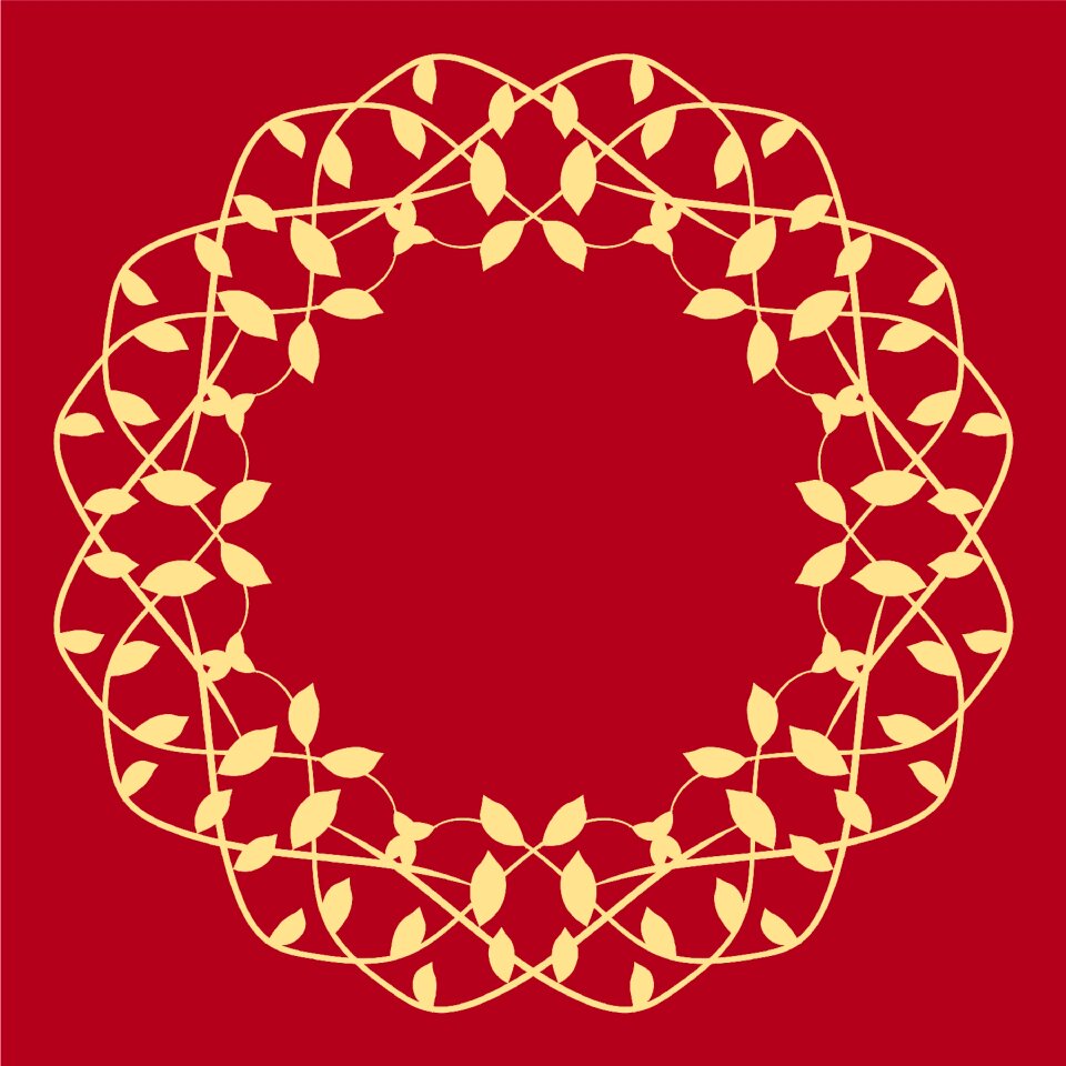 Frame pattern ornament