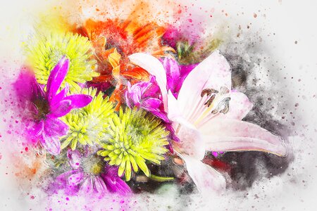 Abstract nature wedding