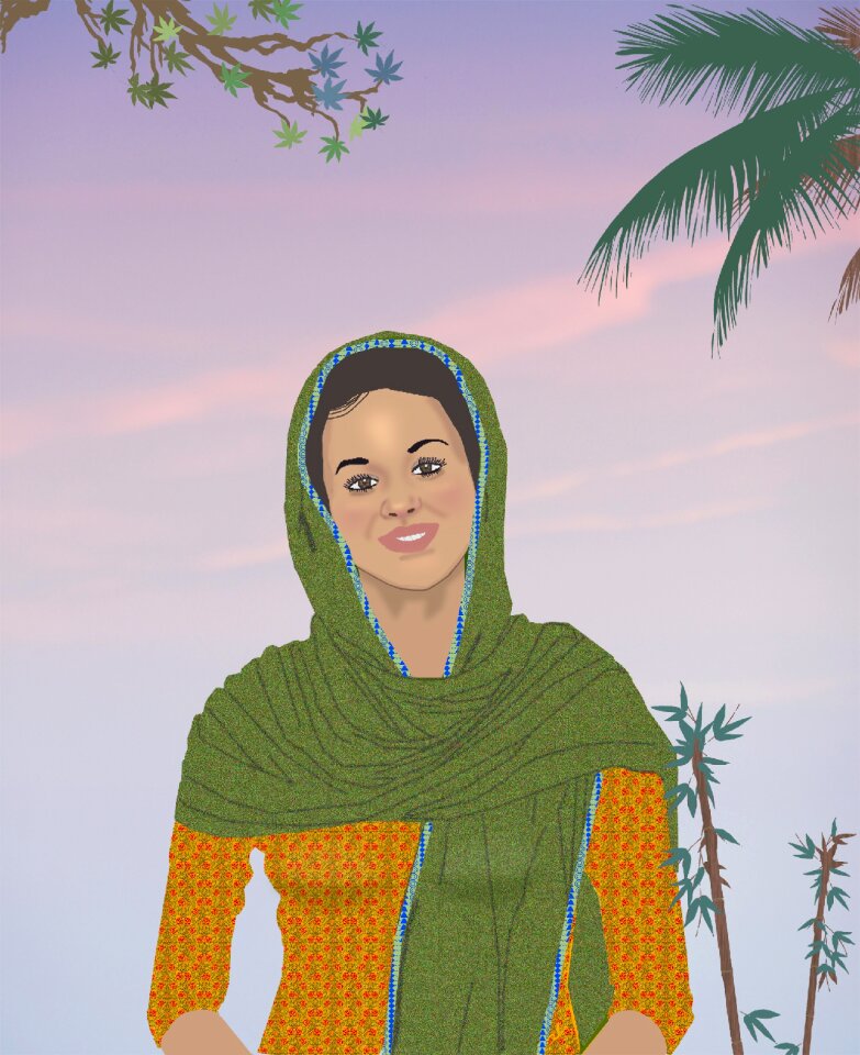Portrait relaxation Free illustrations