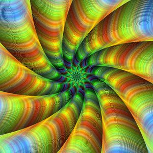 Adornment vibrant spiral