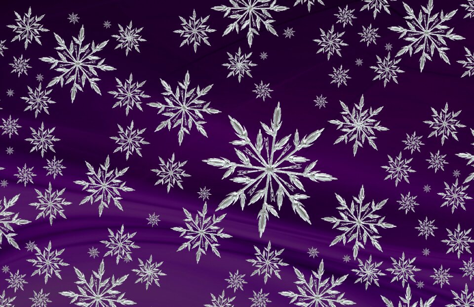 Snowflake advent background