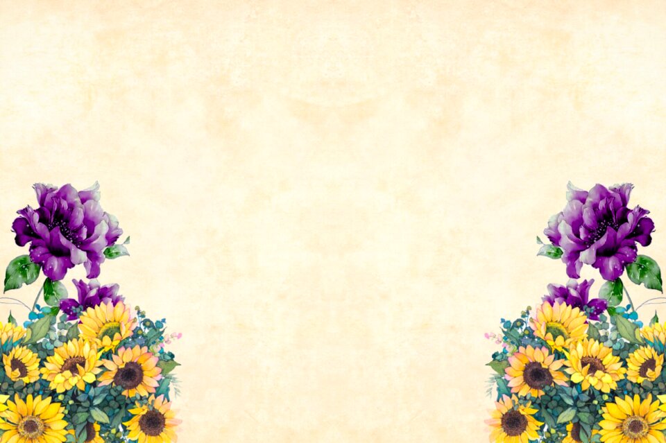 Floral border garden frame