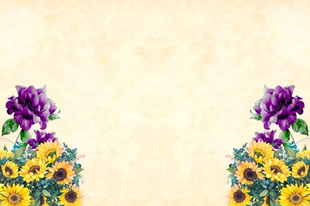 Floral border garden frame