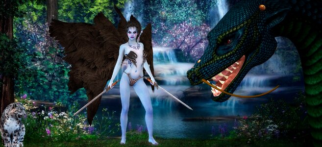 Fantasy dragon female