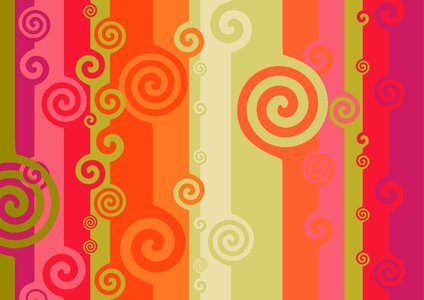Abstract spirals pattern