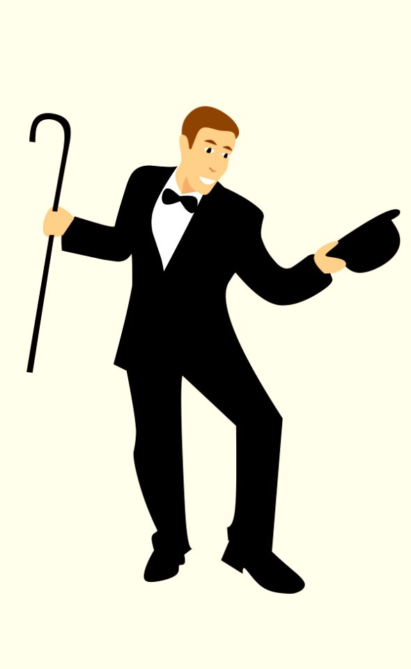 Hat cartoon character performer