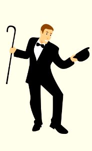 Hat cartoon character performer