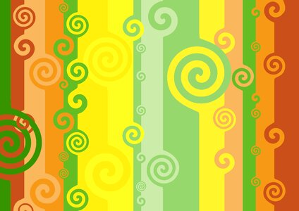 Abstract spirals pattern