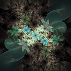 Floral fractals Free illustrations
