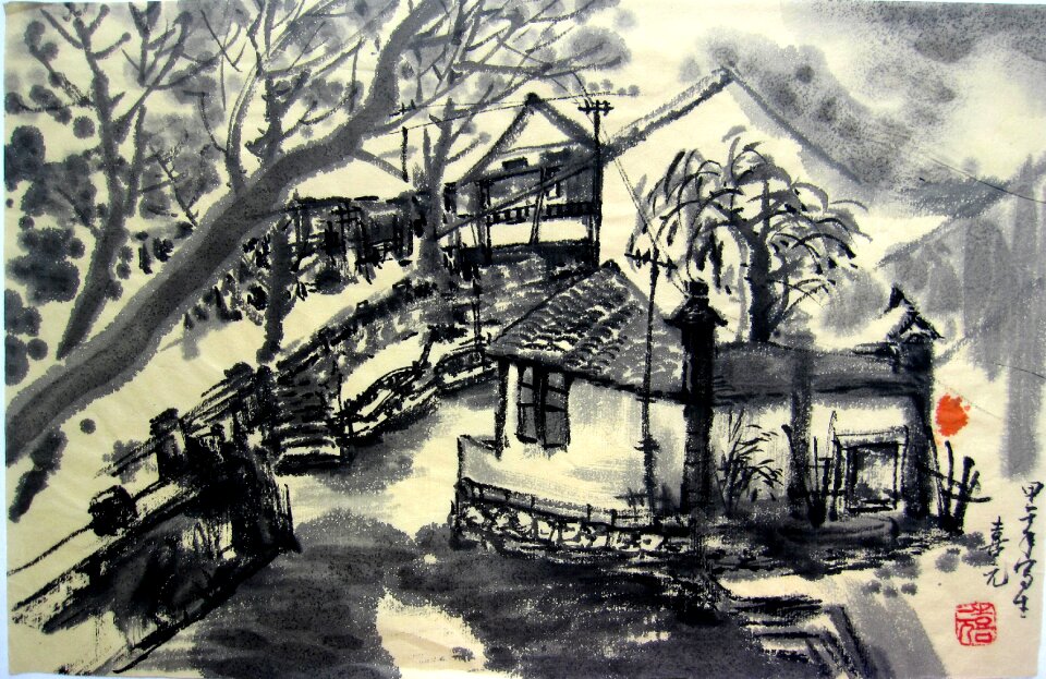 The scenery sketch Free illustrations