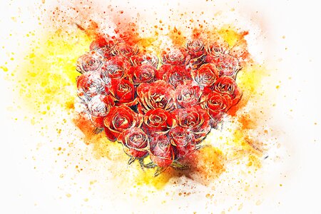 Abstract nature wedding