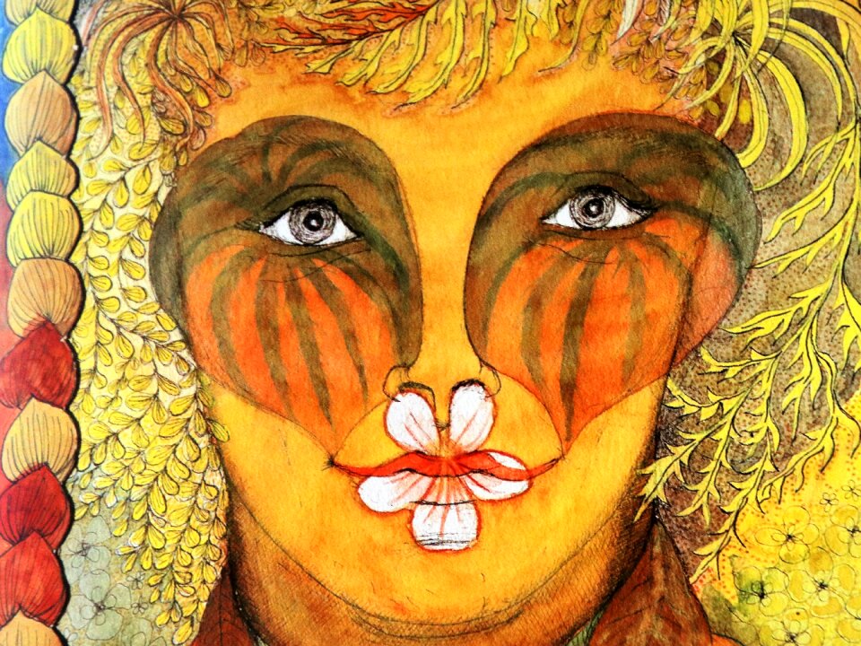 Painting face artistic