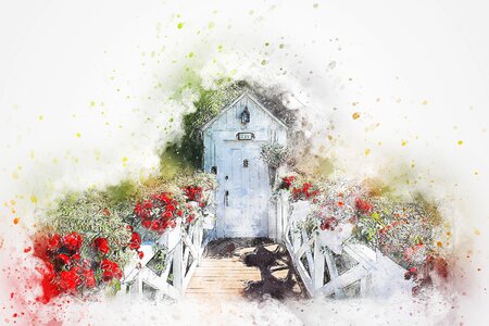 Art abstract watercolor