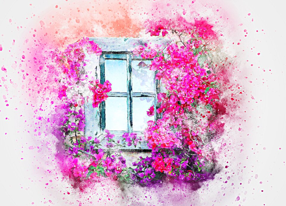 Art abstract watercolor