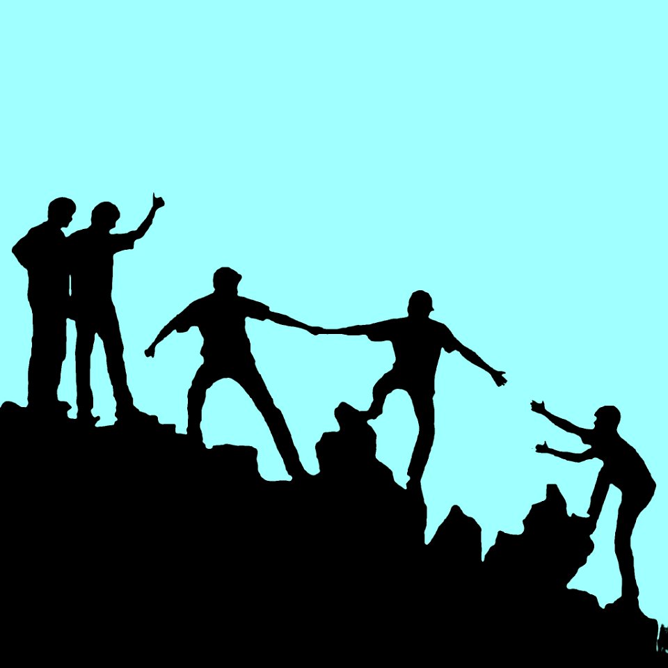 Teamwork people rock's