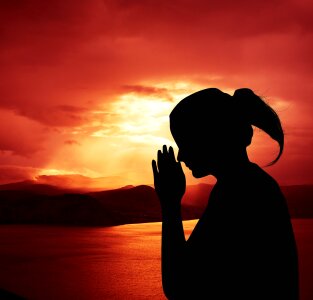 Inner calm contrast spiritual