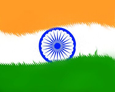 Tricolor flag chakra india