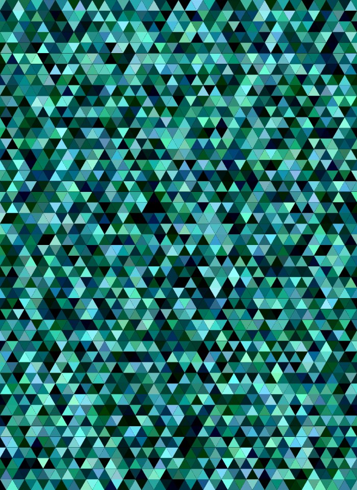 Color polygon mosaic