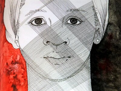 Portrait woman the art of