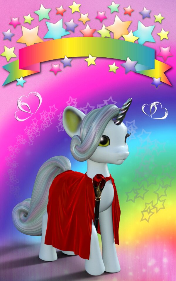 Mythical animal unicorn invitation