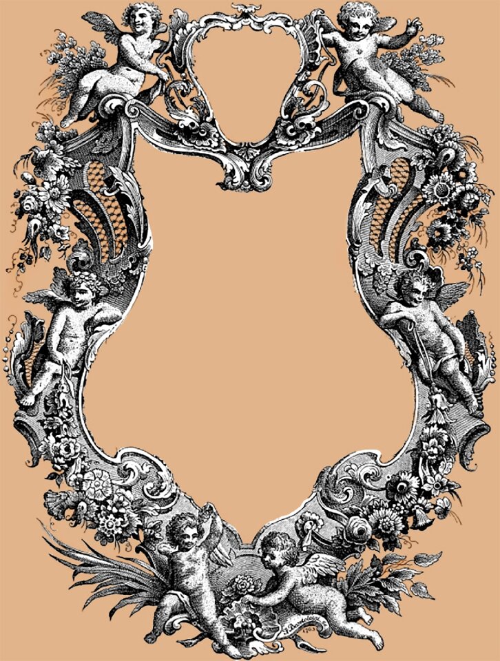 Frame pink black