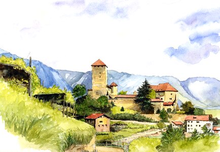 Italy bolzano Free illustrations