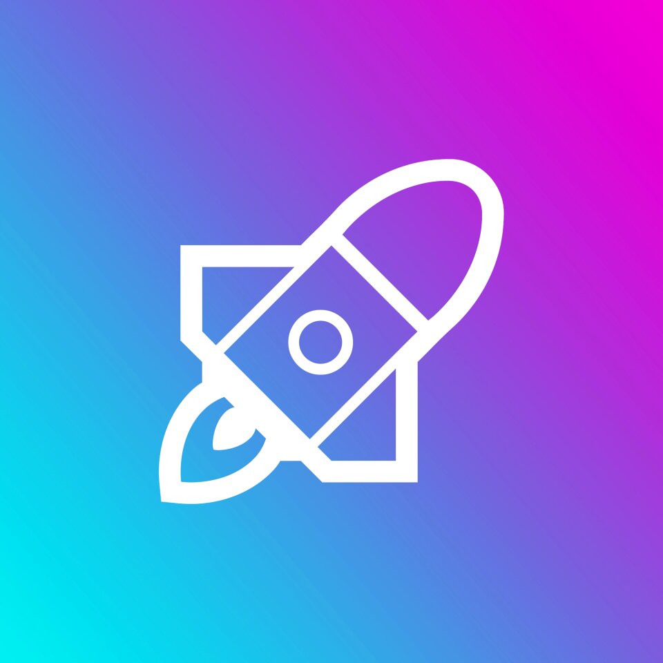 Gradient rocket Free illustrations