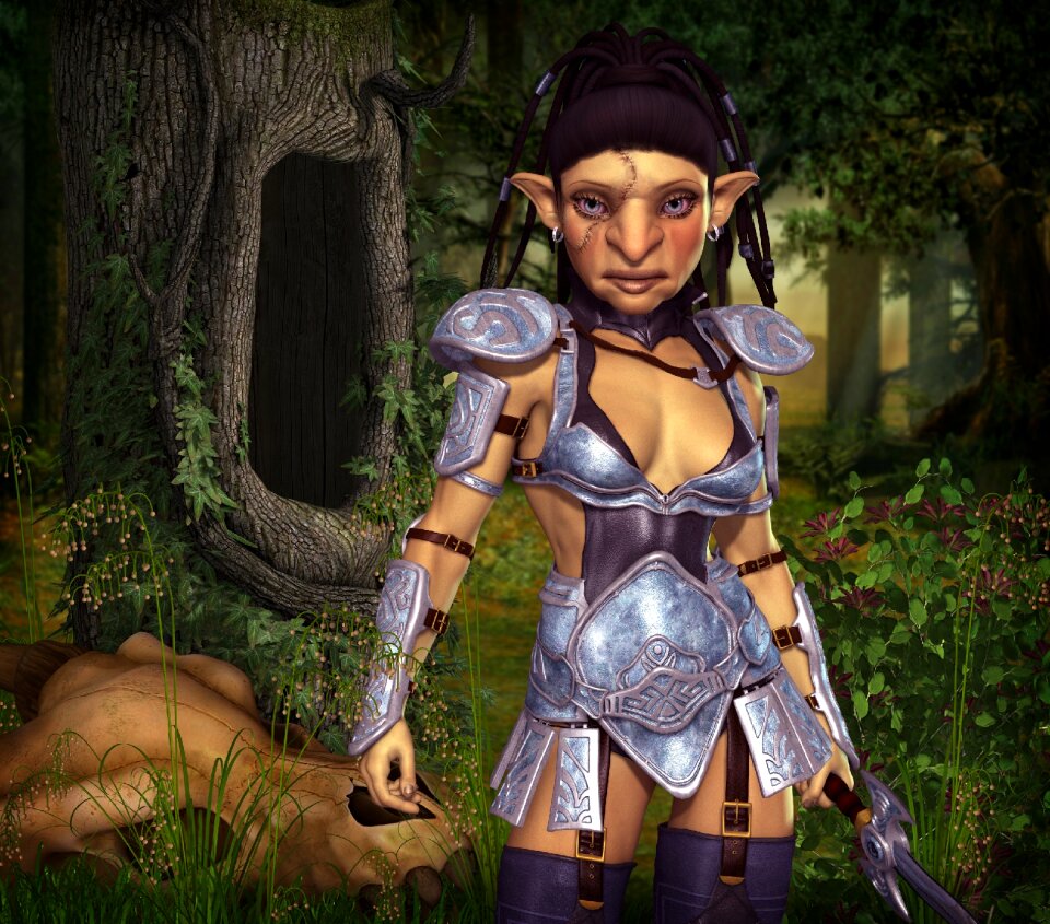 Warrior monster goblin