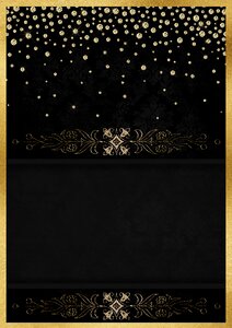 Frame floral black