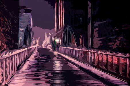 City street night
