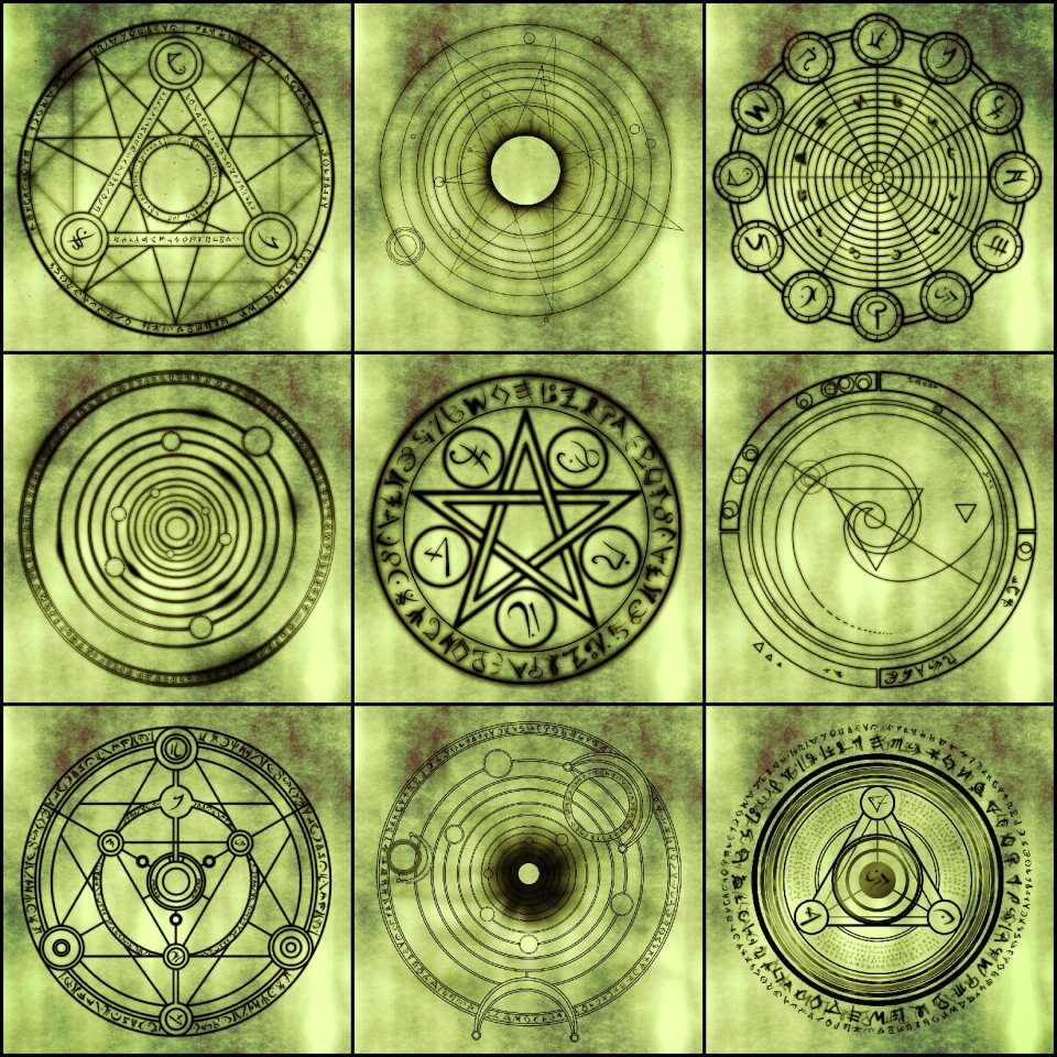 Decoration wallpaper alchemy