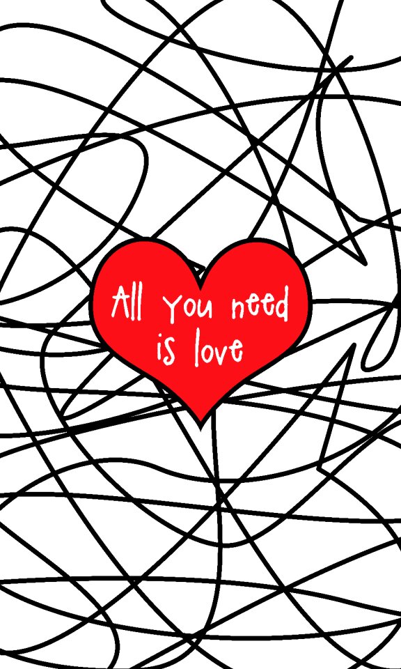 Romance shape decoration