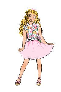 Girl lovely Free illustrations