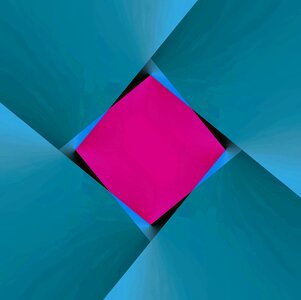 Contemporary futuristic geometric