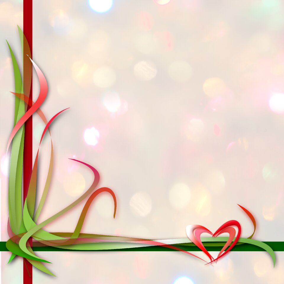 Decoration red green