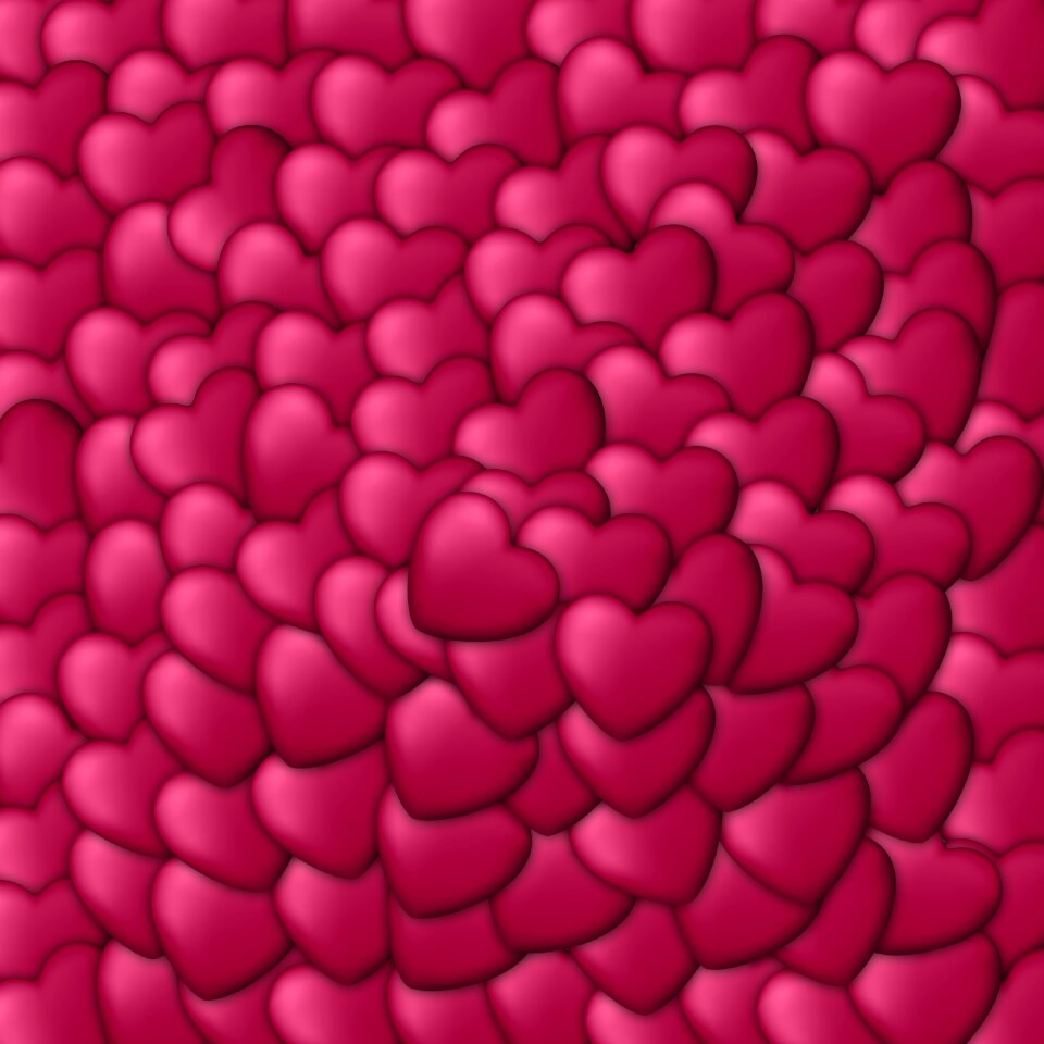 Background hearts design romantic
