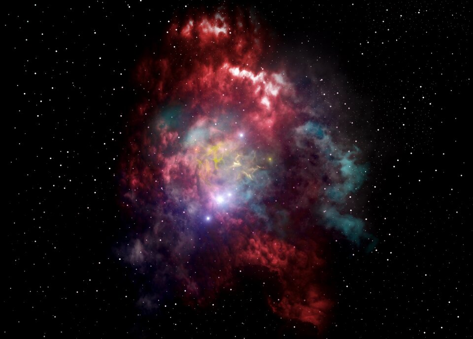 Science fiction space universe