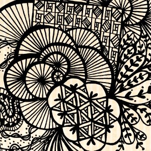 Black modern scrapbook