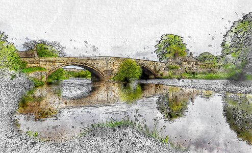 Water river artwork