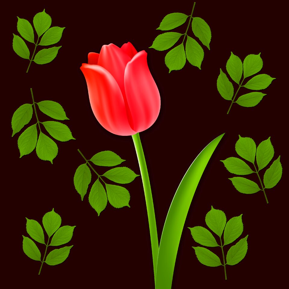 Background leaves design