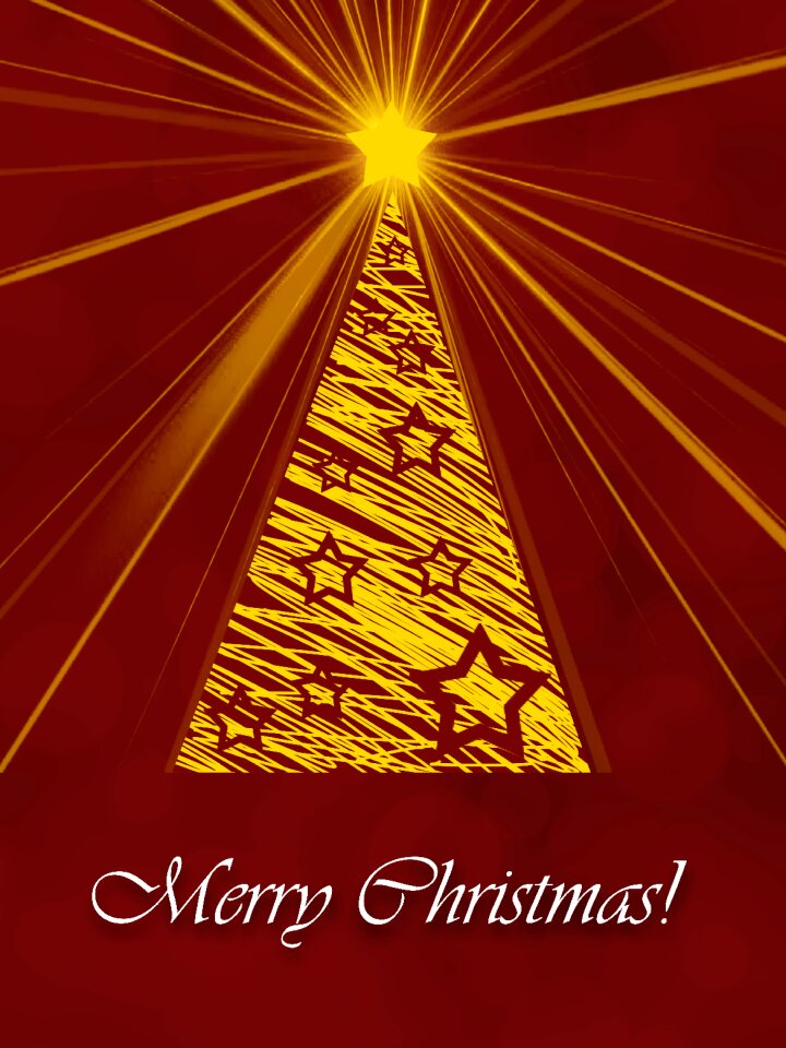 Merry christmas card ornaments