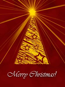 Merry christmas card ornaments