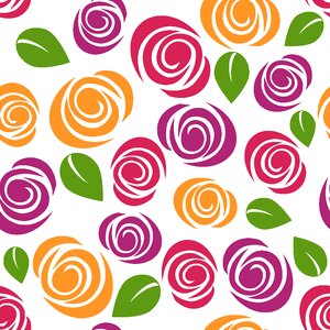 Roses pattern Free illustrations