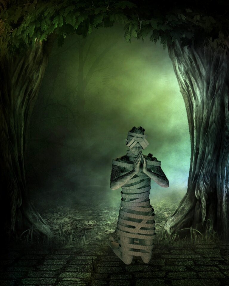 Trees dark fairy tale