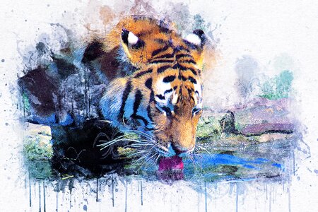 Art abstract watercolor
