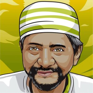 Illustration adult portrait