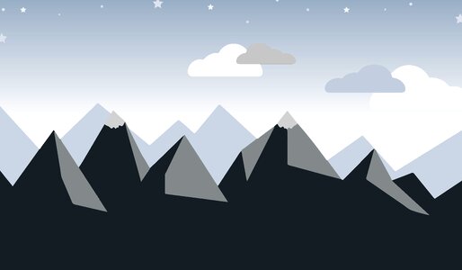 Stars mountain climbing Free illustrations