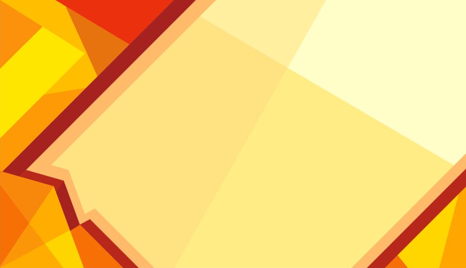 Yellow design polygon