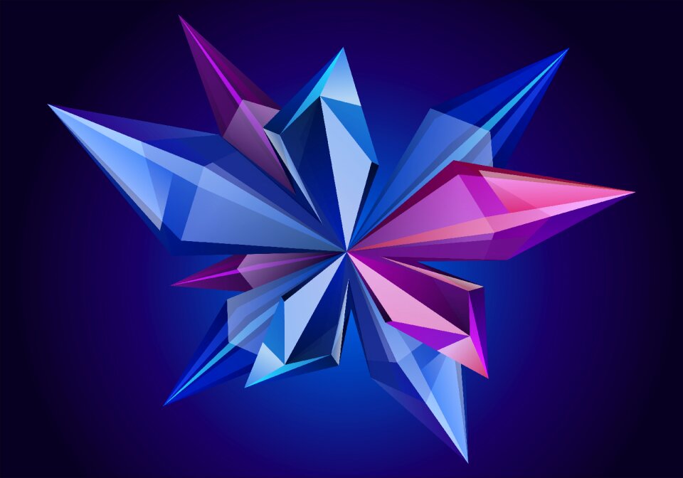 Blue violet pink